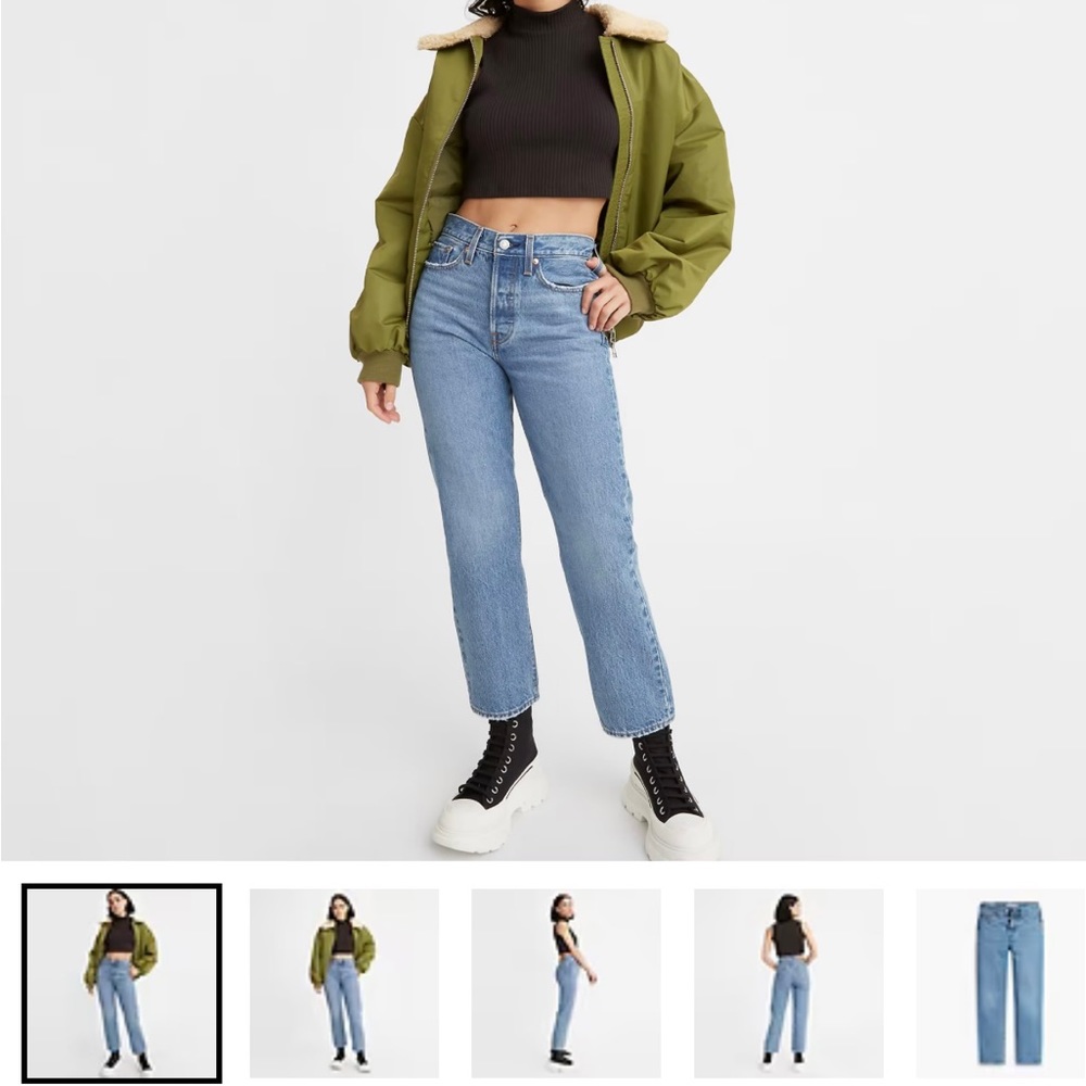 Wedgie straight Levi’s Premium.